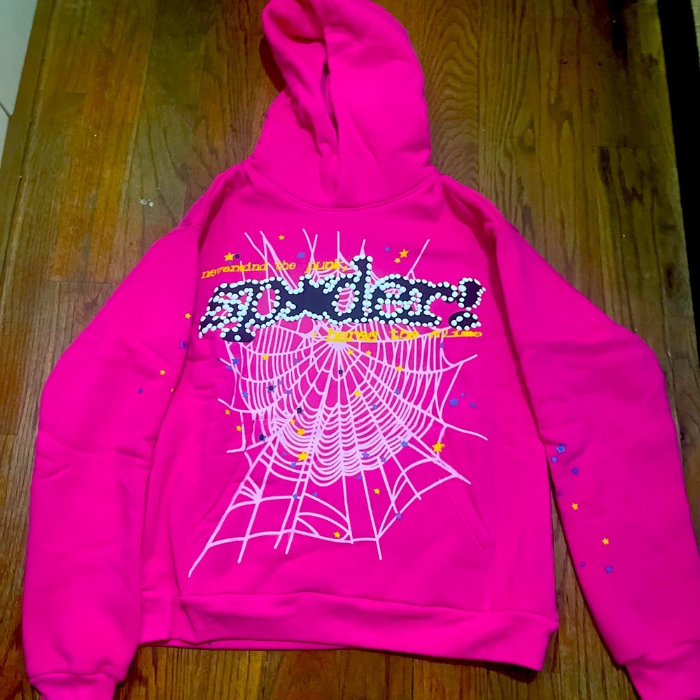 Sp5der Hoodie P*NK